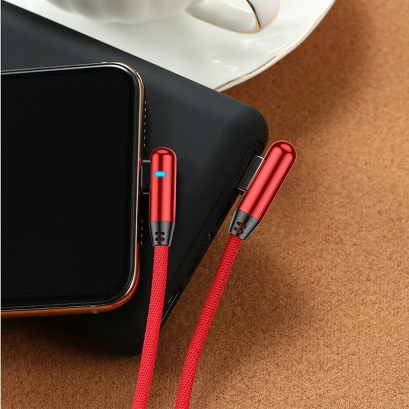 Cáp sạc nhanh có đèn thích hợp cho Apple Android Type-C