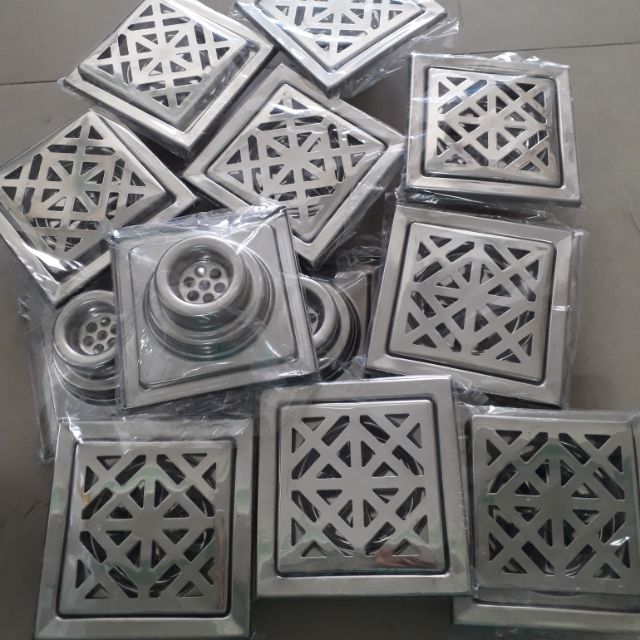 PHỄU THOÁT NƯỚC HỐ GA VUÔNG INOX 120mm