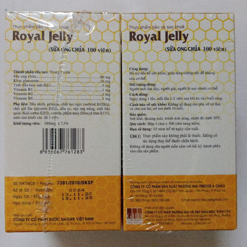 Sữa Ong Chúa Tươi Royal Jelly Schon [ Uy Tín+Chính Hãng+Date mới]