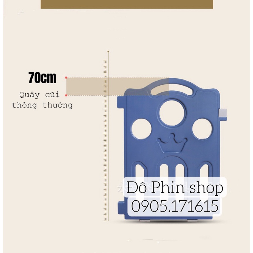 Thanh lẻ cao 70cm - Quây cũi nhựa nguyên sinh HDPE làm nhà banh an t oàn cho bé