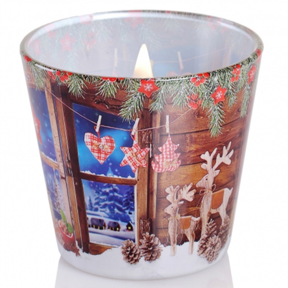 Ly nến thơm khử mùi Bartek Charming Christmas 115g QT028491 - bánh táo nướng, nến thơm phòng (giao mẫu ngẫu nhiên)