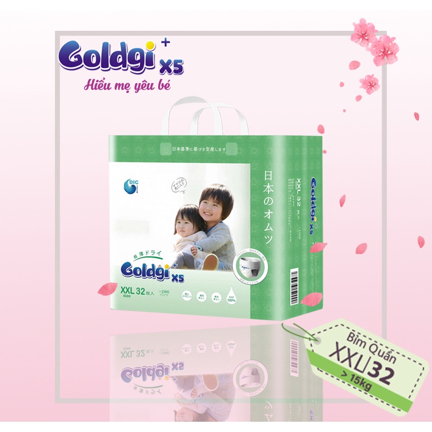 Bỉm quần Goldgi+ X5 size XXL