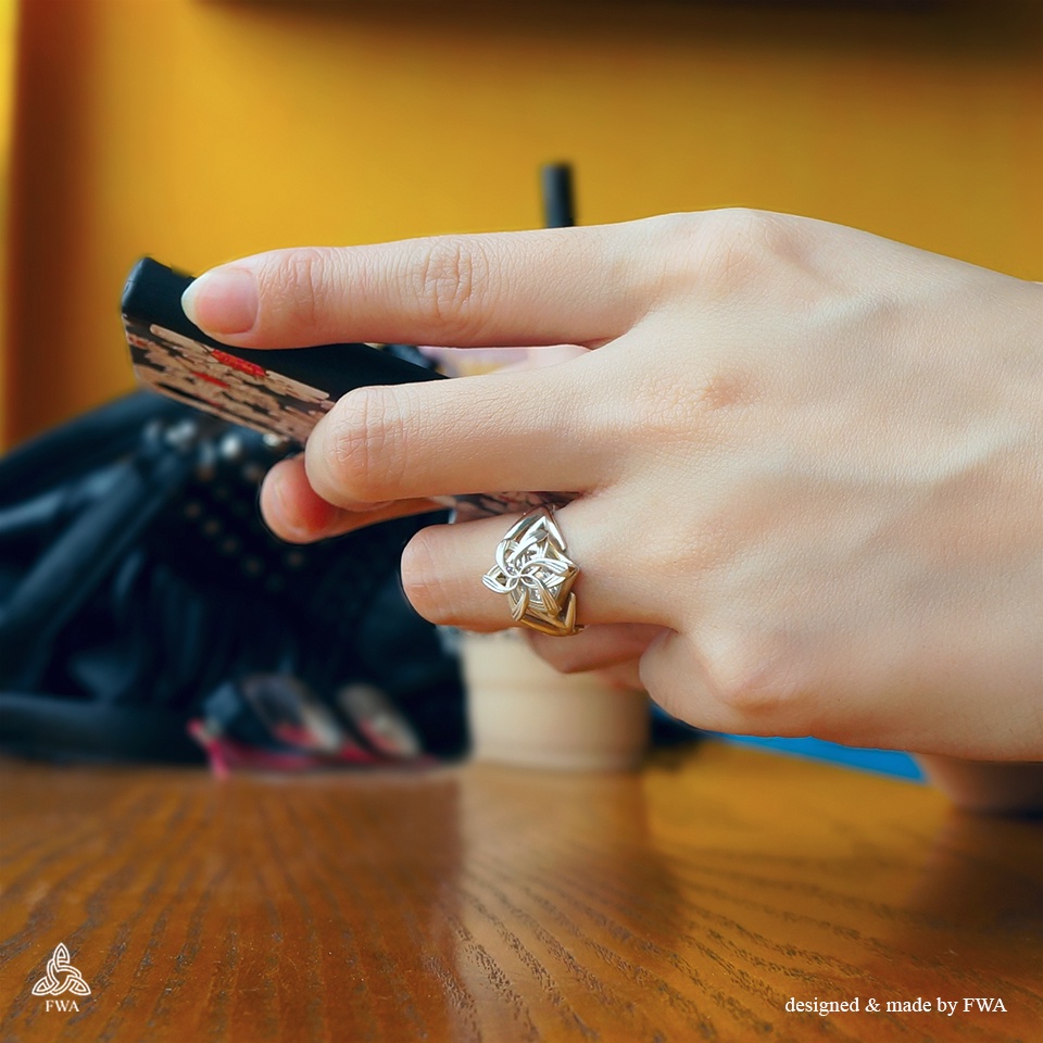 Nhẫn bạc nữ FWA Nenya Ring - Chúa tể chiếc Nhẫn