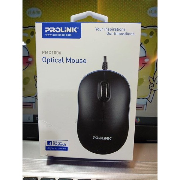 Chuột Quang Màu Đen Prolink Usb Pmc1006 1000dpi