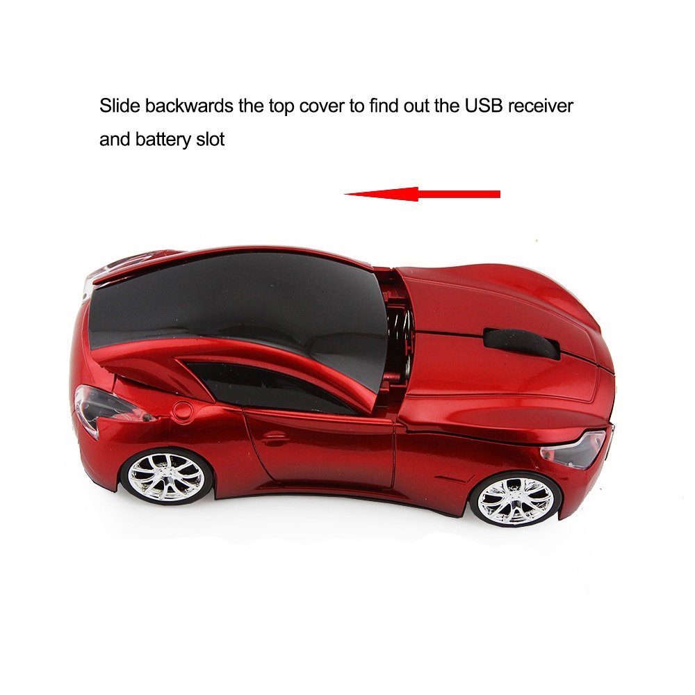 Chuột Quang Không Dây 1600dpi 3D HìNh Xe Hơi Thể Thao