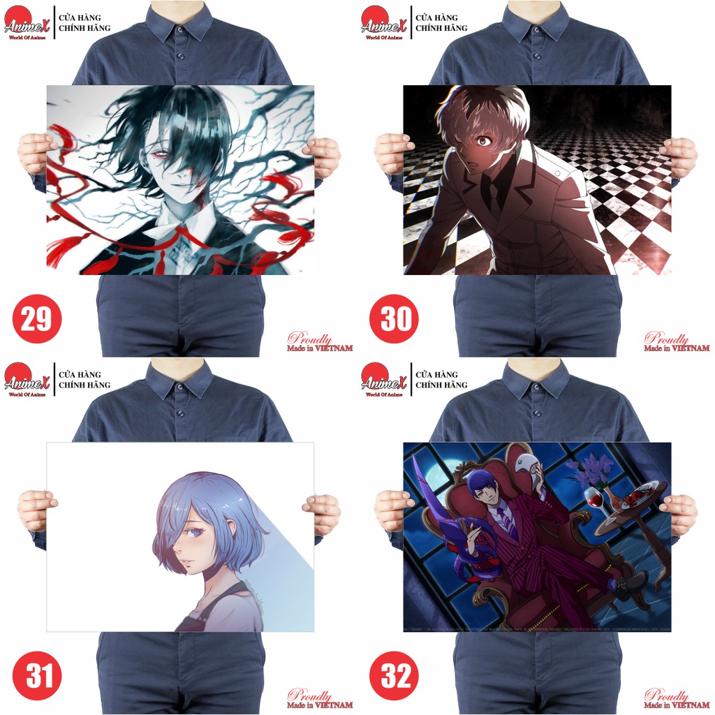 Tranh Poster Hình Ngạ Quỷ Vùng Tokyo - Tokyo Ghoul - Áp Phích Dán Tường By AnimeX Part 2