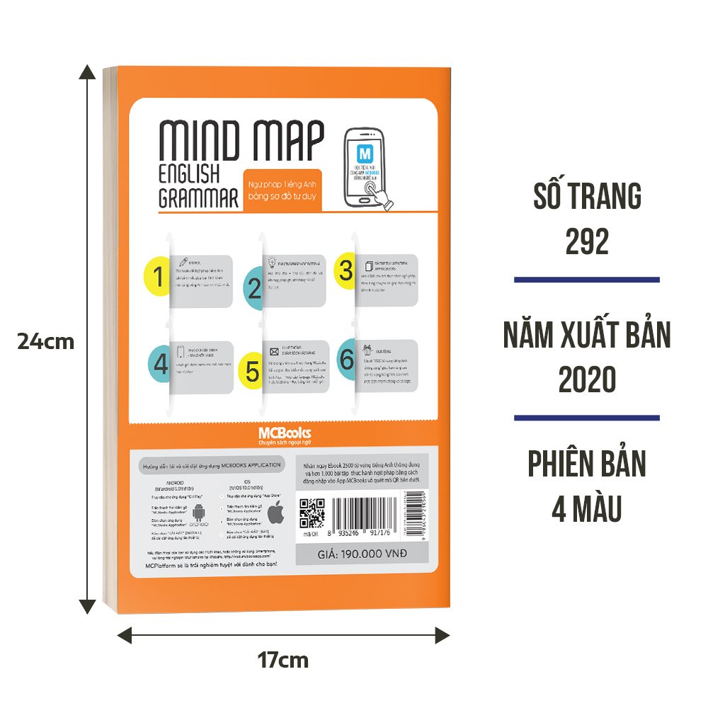 [LIFEMC11SA -10% đơn 99K] Sách - Combo Mindmap English Grammar và Mindmap English Vocabulary - Học Kèm App Online