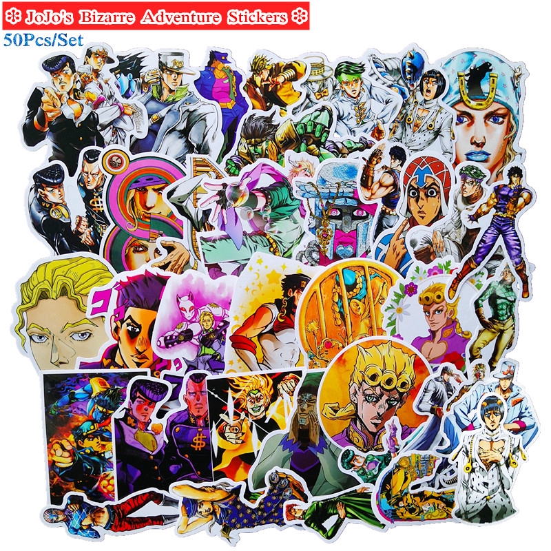 ❉ JoJo's Bizarre Adventure - Series 03 Stickers ❉ 50Pcs/Set Anime Fashion Mixed Doodle Stickers