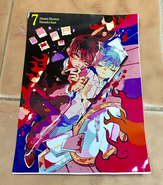 Combo 5 tấm Poster jibaku shounen hanako-kun khổ a4 ngẫu nhiên