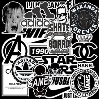 [STICKER 1K] STICKER LOCAL BRAND TRẮNG ĐEN SIÊU CHẤT DÁN TRANG TRÍ ĐT LAPTOP VALI TƯỜNG TỦ KỆ MŨ BẢO HIỂM XE MÁY NOTEBOK