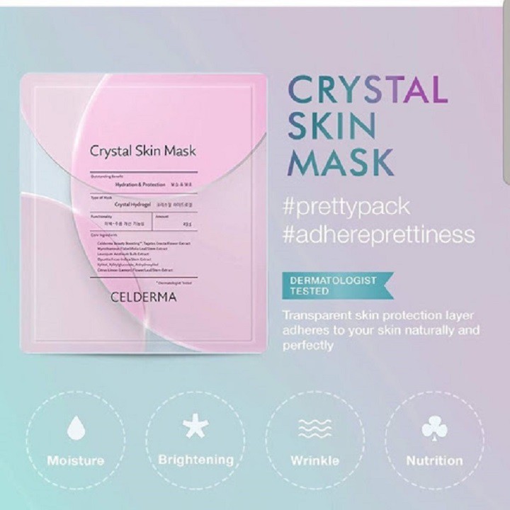 Mặt nạ thạch anh Celderma Crystal Skin Mask 23g