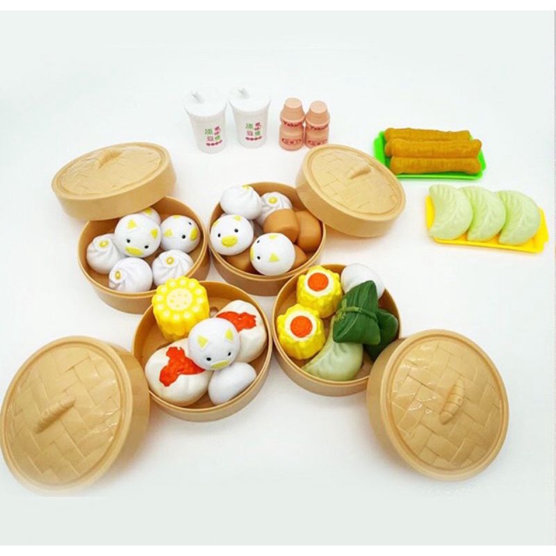 Hộp đồ chơi bánh bao pizza 82 chi tiết đáng yêu cho bé