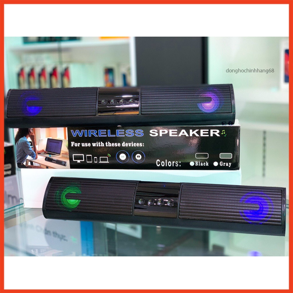 Loa bluetooth speaker A2 dáng dài 2 loa cực đỉnh, kiểu dáng sang trọng hỗ trợ thẻ nhớ, đài FM Hot NEW | BigBuy360 - bigbuy360.vn