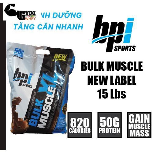 [Freeship + Quà] Sữa Dinh Dưỡng Tăng Cân Nhanh Mass Bpi Bpisports Bulk XL Muscle 15lbs (6.88kg) Chính Hãng  - Chính hãng | BigBuy360 - bigbuy360.vn