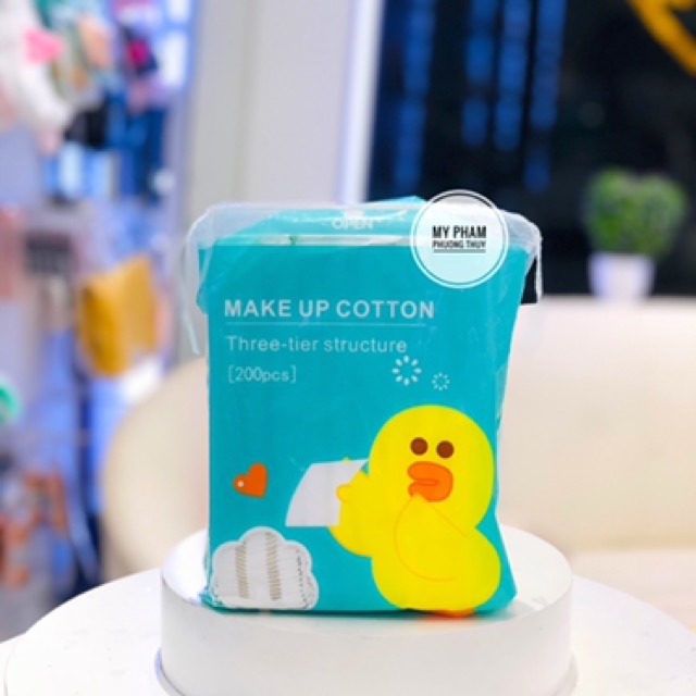 Bông tẩy trang Gấu, vịt, thỏ dễ thương ( 200 miếng) | BigBuy360 - bigbuy360.vn