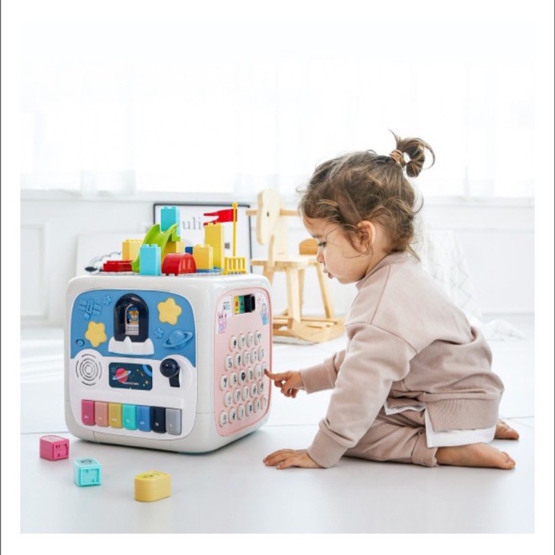<CÓ SẴN> ĐỒ CHƠI PHÁT TRIỂN NGÔN NGỮ HAAVE BRICKS BIG EDU CUBE
