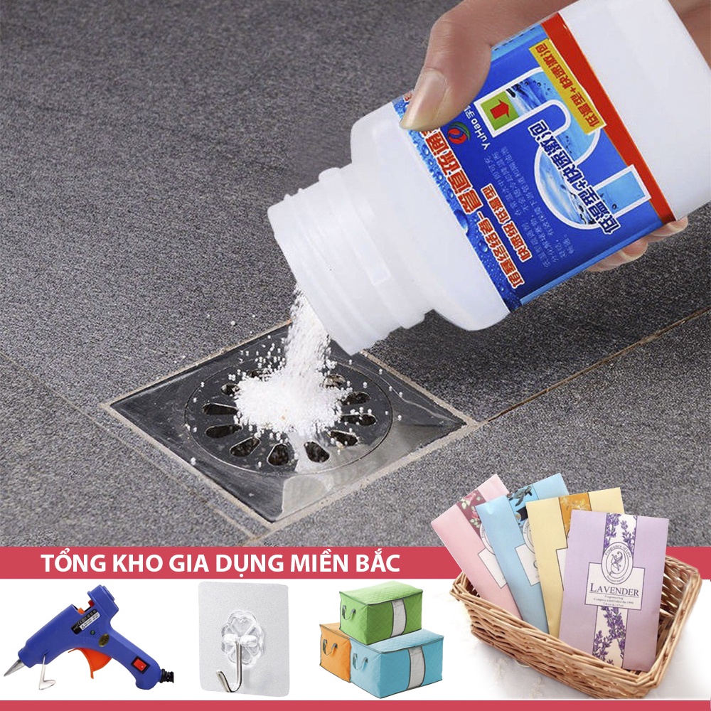 [Tổng Kho Sỉ] Lọ Thông Tắc Cống, Tẩy Rửa Bồn Cầu Toilet Cực Mạnh LỌ VUÔNG - Làm Tan Cặn Bẩn, Tóc, Rác Bồn Tắm, Rửa Bát