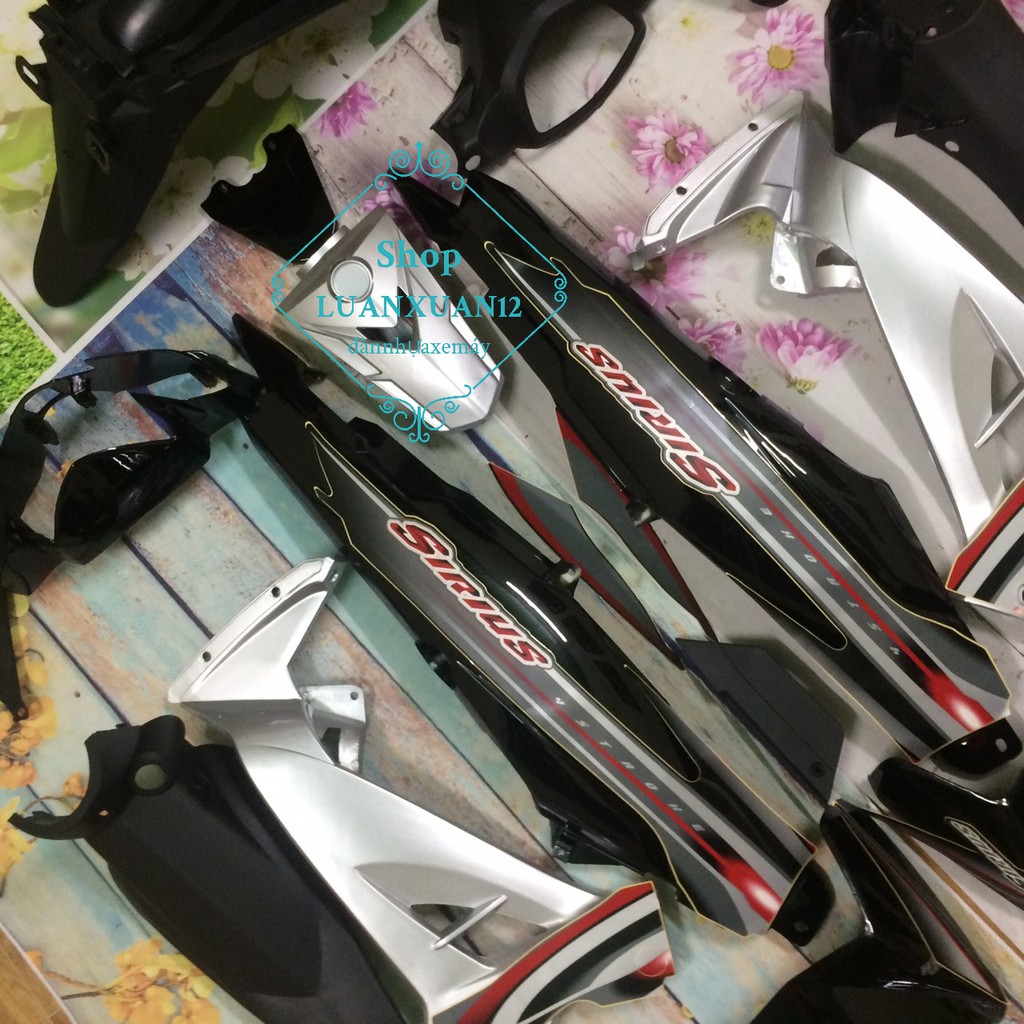 Dàn áo xe SIRIUS -vỏ nhựa SIRUS  MÀU ĐEN