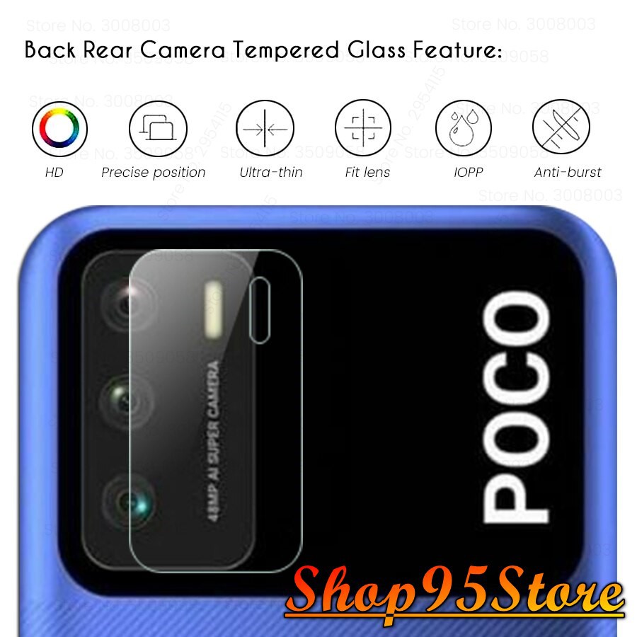 Cường lực Xiaomi Poco M3 trong suốt / Cường lực bảo vệ Camera sau Xiaomi Poco M3
