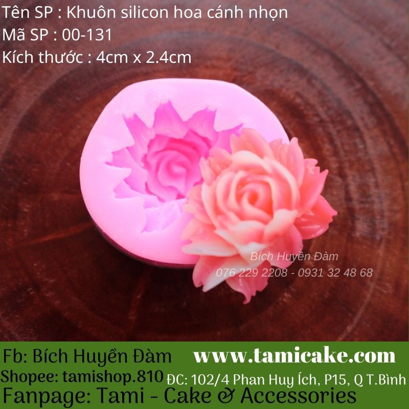 Khuôn silicon- Hoa Cánh Nhọn