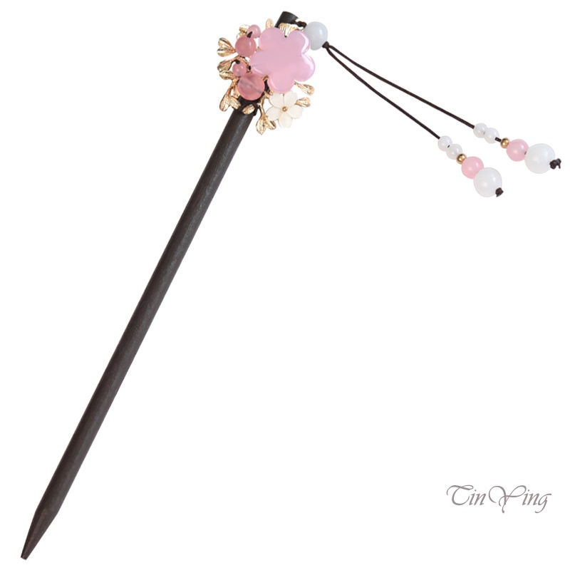 GETNOIVAS Trâm Cài Tóc Bằng Gỗ Phong Cách Trung Hoa Cổ Điển Cho Nữ