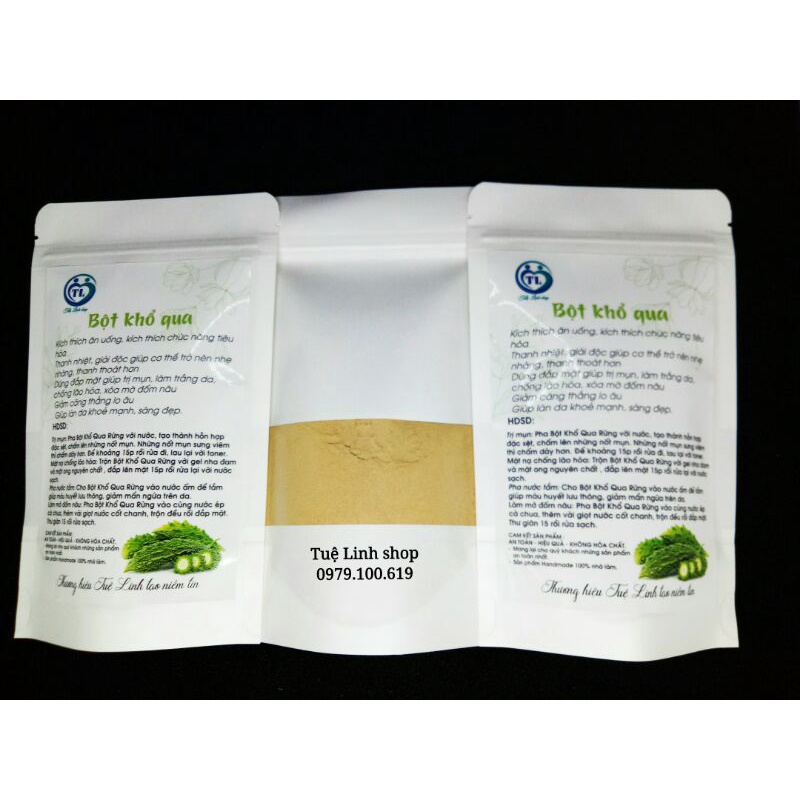 100g bột khổ qua/mướp đắng (đắp mặt nạ hoặc tắm cho bé)