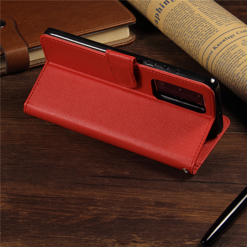 Flip Cover Casing Xiaomi Redmi 10X Note 7 8 8T Note 9s Note 9 Pro Max Lanyard Leather Case Holder Card Slot PhotoFrame Shell