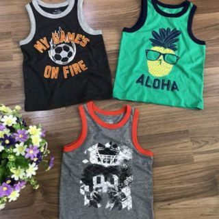 Combo 5 áo ba lỗ xuất dư bé trai