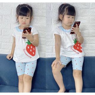 Bộ lửng cotton cho bé gái