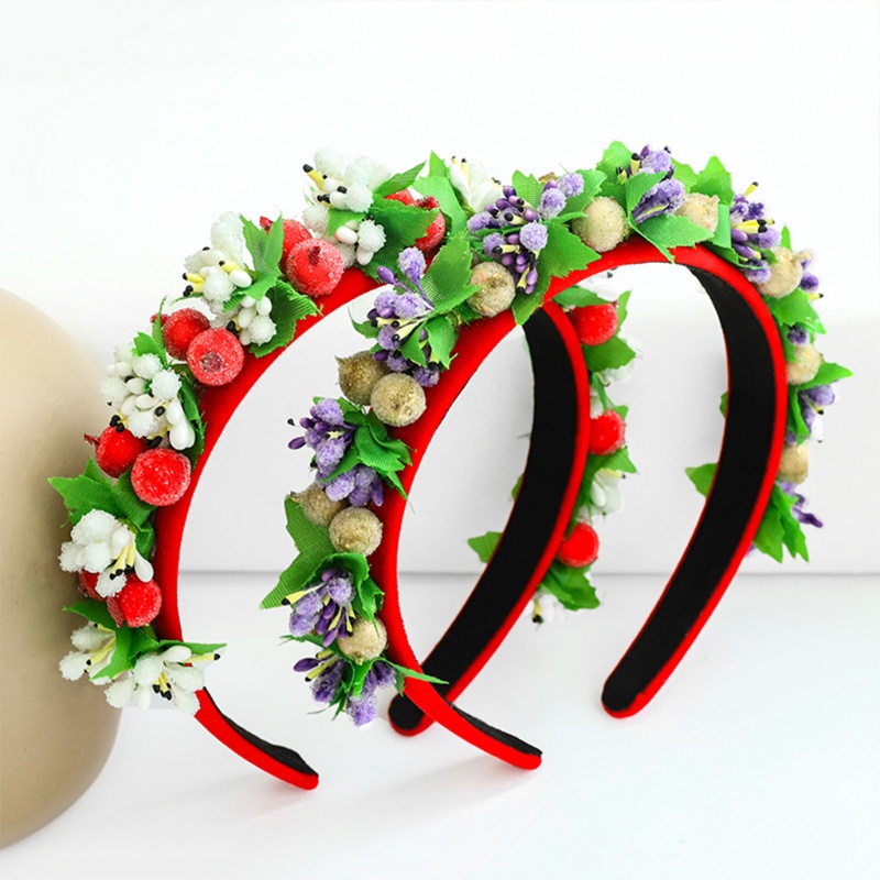 Băng Đô Cài Tóc Hình Vương Miện Họa Tiết Giáng Sinh Ngọt Ngào Cho Nữ