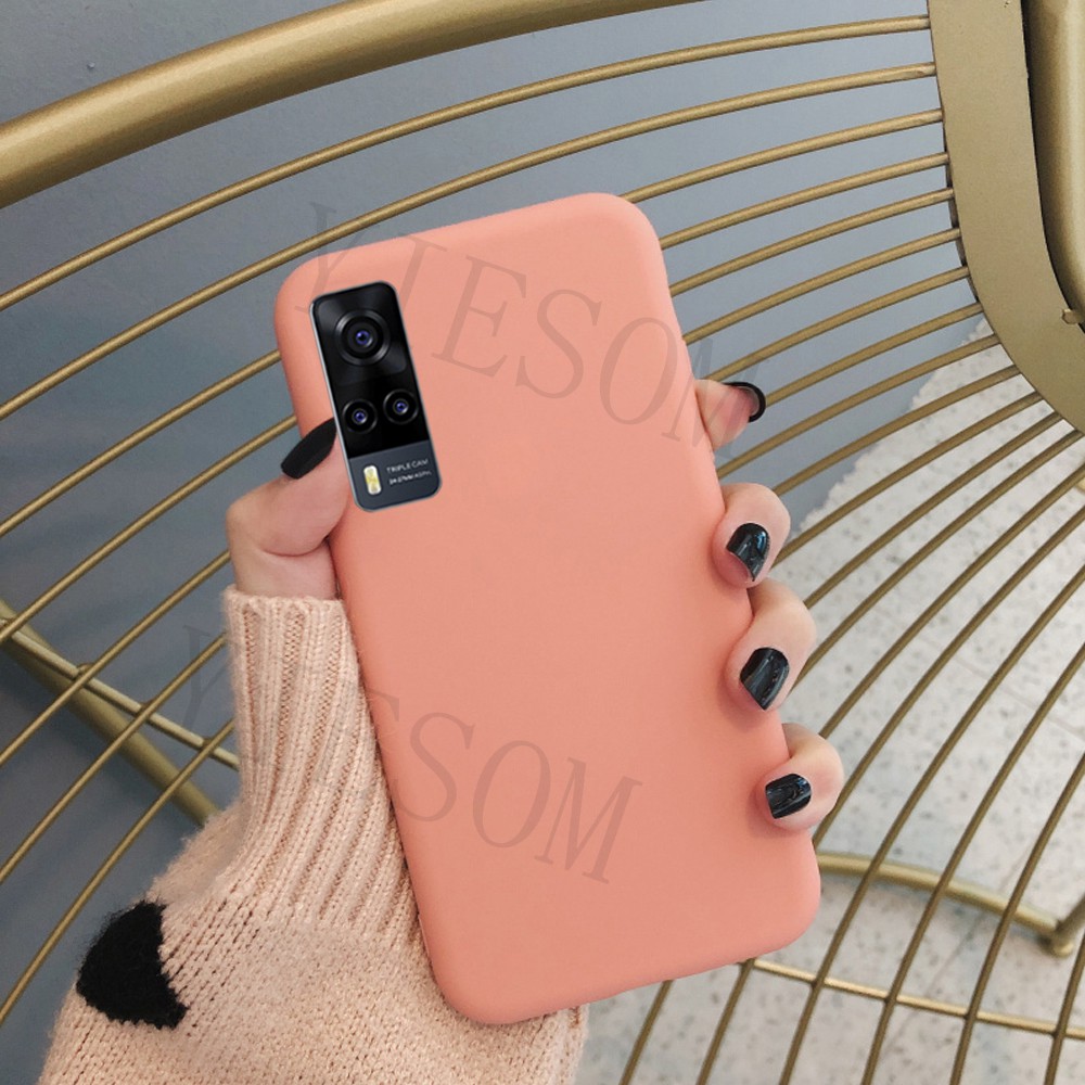 ốp điện thoại Tpu Silicone Màu Trơn Thời Trang Cho Vivo Y31 Y51 Y31 Y51