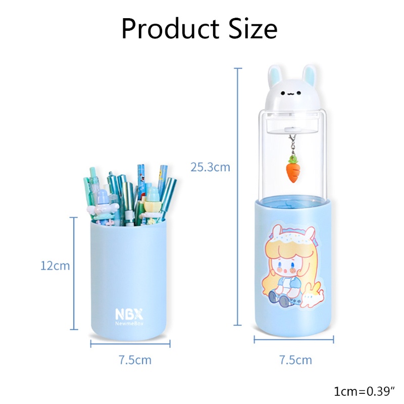 Hộp Đựng Bút Hoạt Hình 2 Trong 1 Kèm Đồ Chuốt Bút Chì Có Thể Tháo Rời