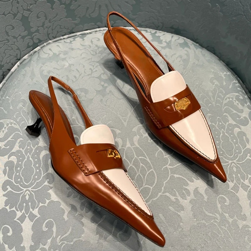 Giày Cao Gót Mũi Nhọn Phong Cách Âu Mỹ Thời Trang Xuân Hè 2022 Mới