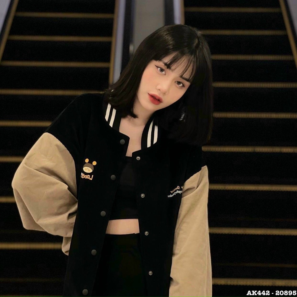 Áo Khoác Nữ, Áo Bomber Nam Nữ Form Rộng Unisex Thêu Bee Chất Nỉ Ngoại Dày Dặn Hàng Loại 1, Siêu Bán Chạy. | BigBuy360 - bigbuy360.vn