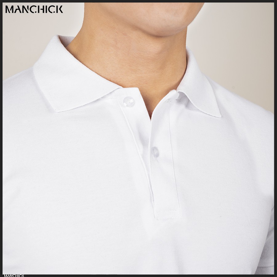 Áo thun Nam POLO trơn Manchick Vải Cotton Cá Sấu Cao Cấp Nhiều Màu Đen, Trắng, Hồng, Đỏ Đô, Xanh Đâm, Xanh Nhạt PL01