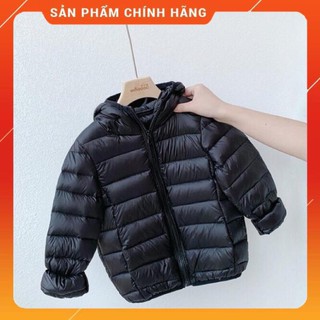 Áo khoác phao trần bông siêu nhẹ cho bé trai bé gái