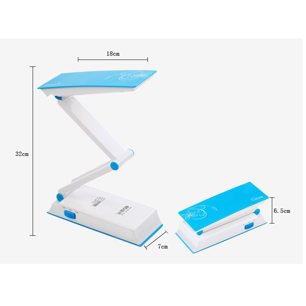 Đèn bàn sạc điện gập gọn đọc sách và du lịch Model6653C/6668C