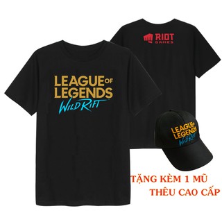 Áo Thun Liên Minh Tốc Chiến [ TẶNG 1 NÓN ] League Of Lengend Màu Đen Và Trắng Chất Liệu Mềm Mịn Dành Cho Cả Nam Và Nữ
