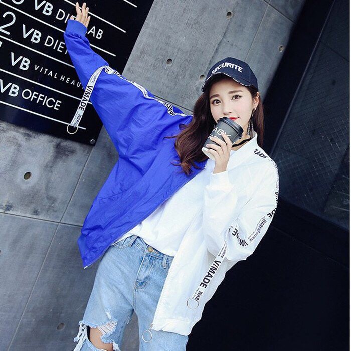 Ao khoac nữ dù phối 2 màu | BigBuy360 - bigbuy360.vn