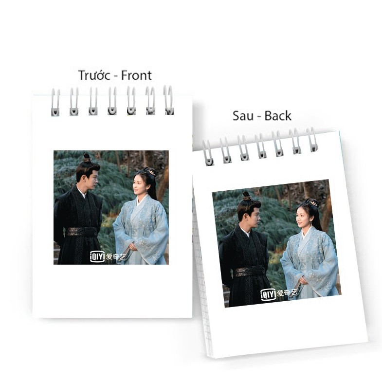 Sổ tay in hình CHÂU SINH NHƯ CỐ Nhậm Gia Luân Bạch Lộc lò xo 6x10 ghi chú tiện lợi học tập xinh xắn