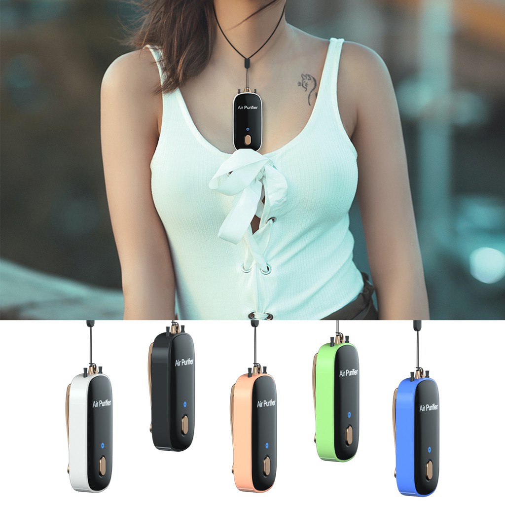 Máy lọc không khí khử mùi K7 Mini dạng đeo cổ 20 million âm PM2.5 tiếng ồn thấp cho xe hơi