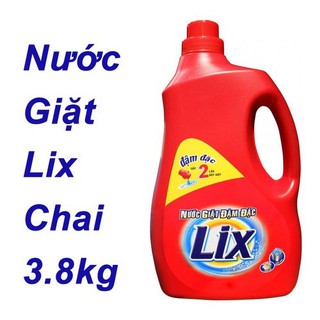 Nước giặt lix chai 3.8kg