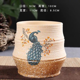 Chậu Công ĐẤT NUNG size to Siêu Xinh Phù hợp để trồng sen đá hoặc các cây cảnh mini, cây để bàn.