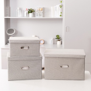 Hộp vải đựng đồ đa năng, hộp vải đựng đồ quai sắt, nắp rời, gấp gọn tiện lợi