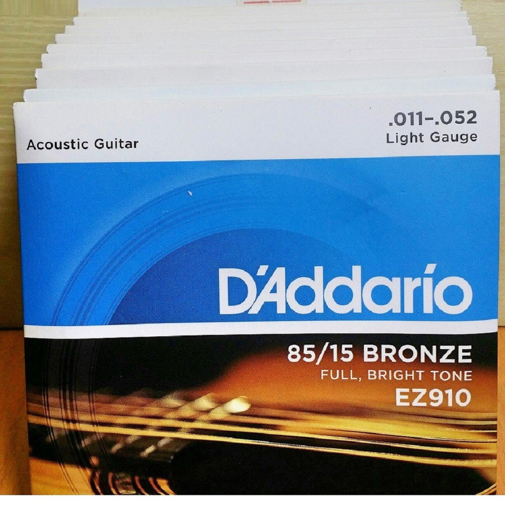 Dây Đàn Guitar Acoustic D'Addario EZ910 [Size 11/52] - NHẠC CỤ MIỀN TÂY II NHẠC CỤ WHJTE