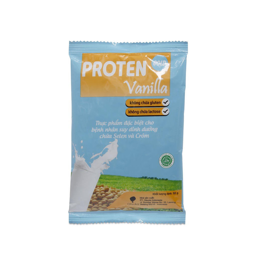 Thực phẩm dinh dưỡng y học 100% đậu nành Protein Gold hương Vani
