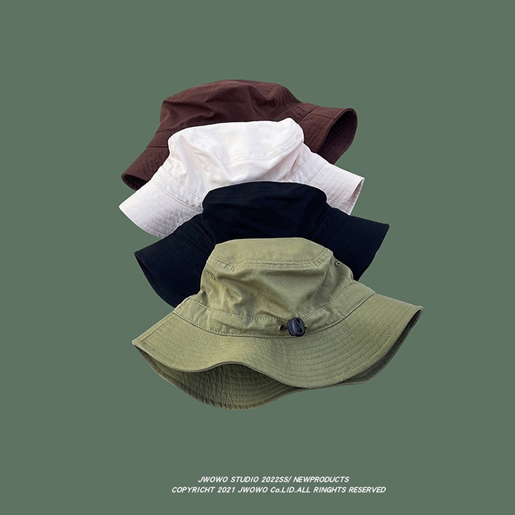 Nón Tai Bèo Chống Nắng Thoáng Khí Thiết Kế Dây Rút Phong Cách Nhật Bản Thời Trang Mùa Hè Cho Nữ