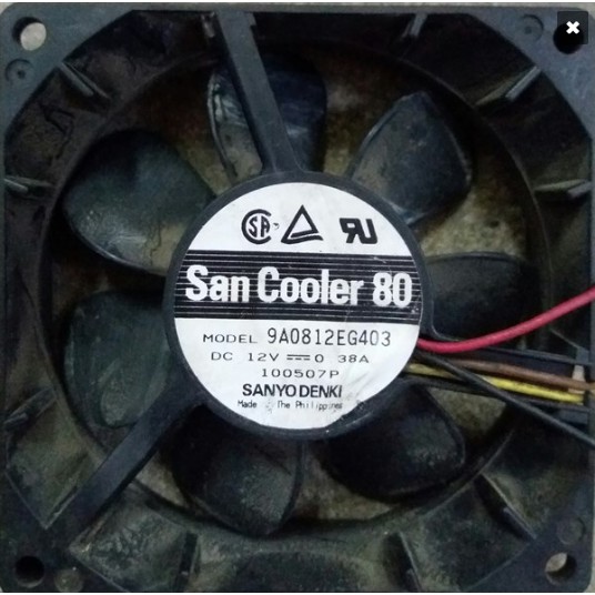QUẠT HÚT TẢN NHIỆT DC 8CM 80mm ĐIỆN ÁP 12V 24V