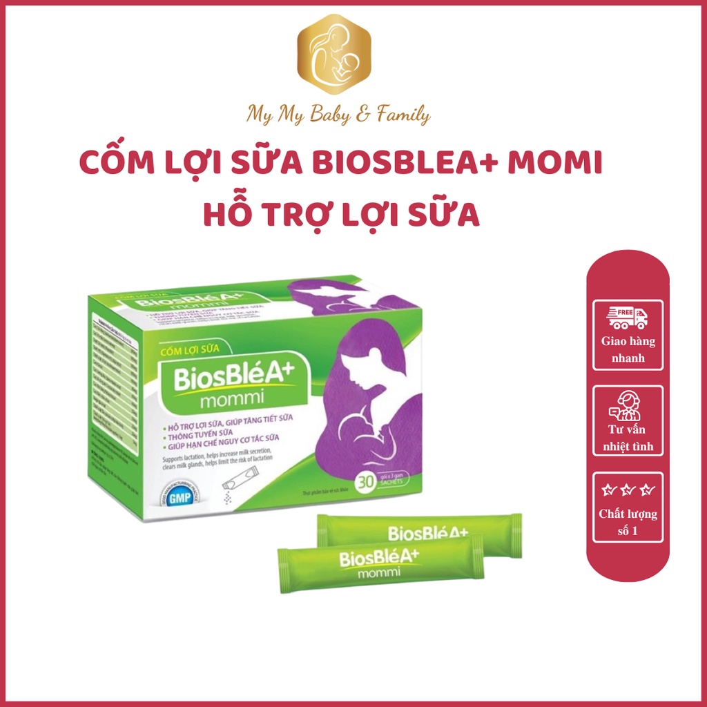 Cốm lợi sữa BiosBleA+ momi hỗ trợ lợi sữa