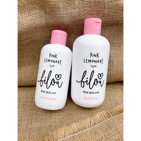 TRỌN BỘ GỘI,XẢ,DƯƠNG PINK LEMONADE FROM BILOU PHỤC HỒI TÓC HƯ TỔN